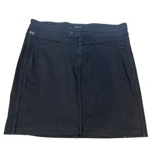 Citizens of Humanity Jeans Black Manner Tab Mini Pencil Skirt Stretch Size 32
